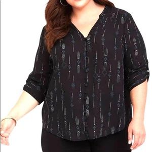 Torrid 4X Harper Arrow Blouse